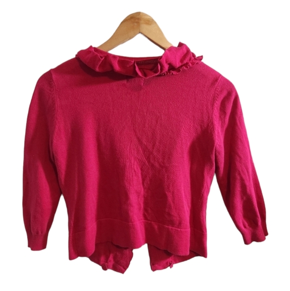 Anthropologie Tabitha Ruffled Cardigan Sweater - Picture 2 of 7